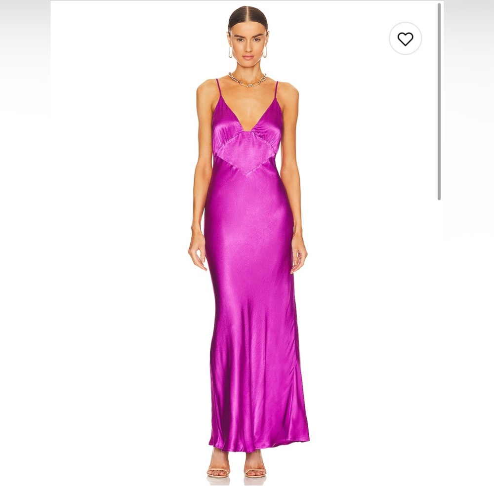 Bardot x Revolve Wintour Midi Slip Dress in Purple Gold